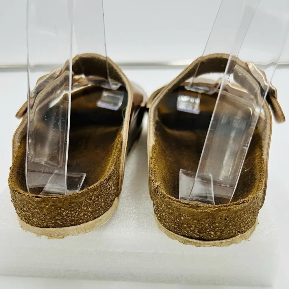 Birkenstock Girls Arizona Kids Slides Sandals Sz US 3-3.5 / 34 EU Rose Gold